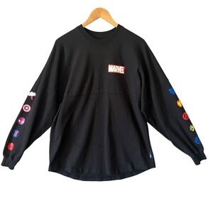 Marvel Disney Spirit Jersey Comic Icons Long Sleeve Graphics Shirt Mens L